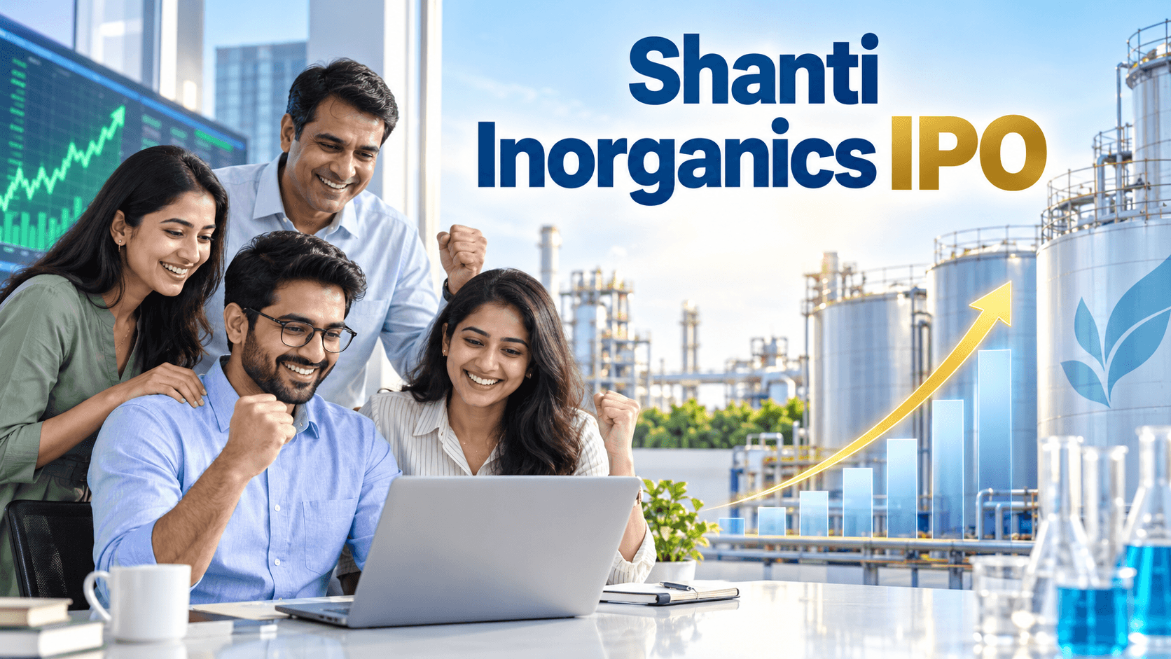 Shanti inorganics shares strong debut