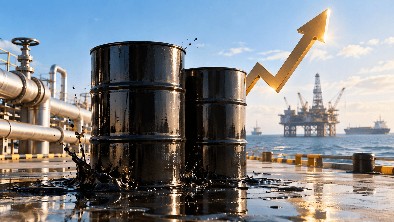 Crude Oil surge 3%